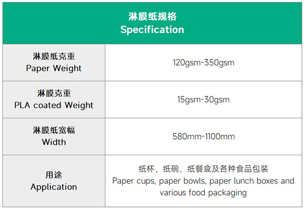 淋膜紙規(guī)格